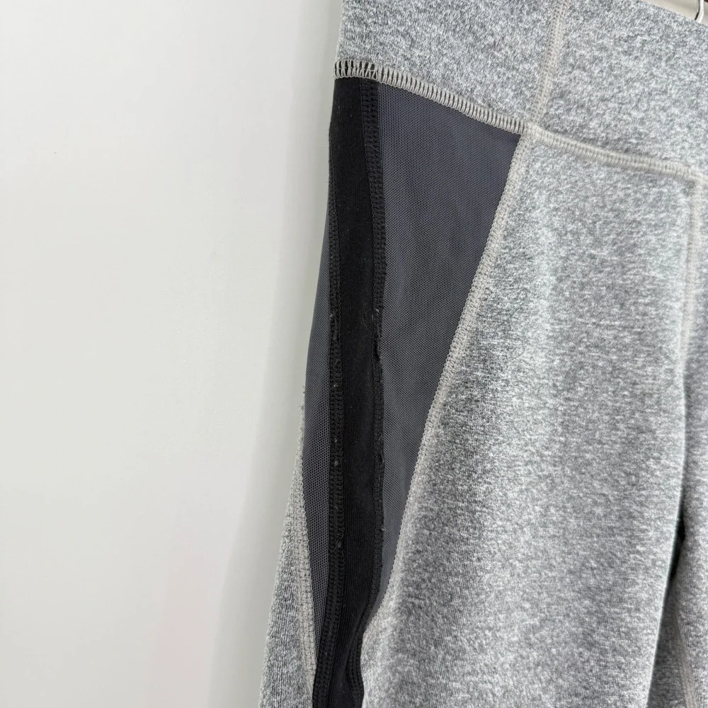Athleta Girl Heather Gray Black Athletic Leggings‎ XL/14 Activewear Pants